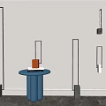 Modern lighting combination floor lamp wall lamp table lamp 3d model