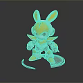 Rabbit Machine Rabbit Mechanical Rabbit Mech Rabbit Science Fiction Rabbit Cyberpunk Rabbit Cyberpunk Rabbit 3d model