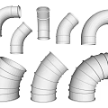 Stainless Steel Metal Pipe Fittings With Elbows Straight Tubes And Curved Sections