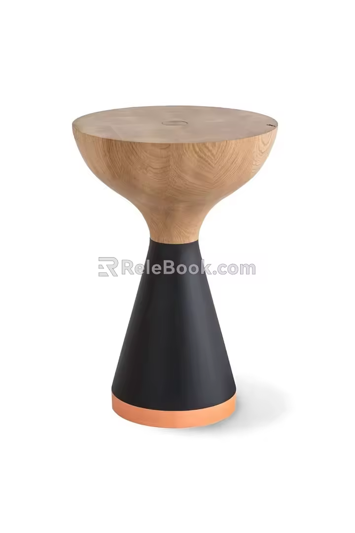 Modern coffee table art table 3d model