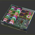 Server Module With Multiple Slots Green Circuit Board And Cooling Fans