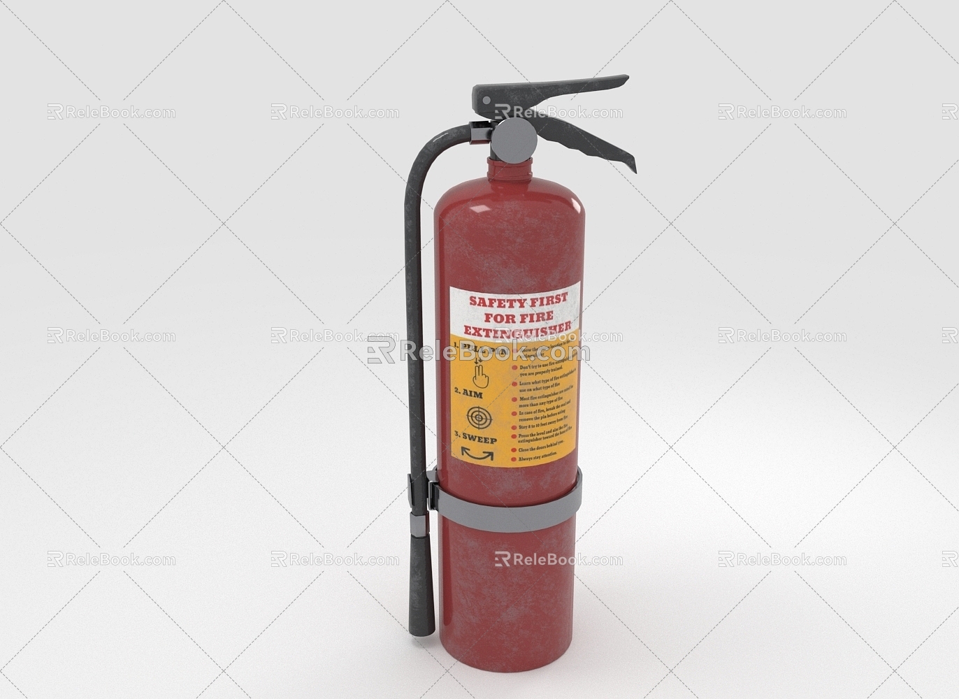 Fire extinguisher 3d model