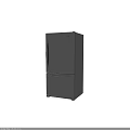 Stainless Steel Refrigerator Freezer With White And Black Color Options