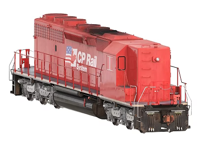 train vintage train locomotive steam train 3d model