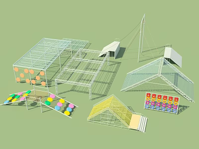 Outdoor Sports & Fitness Equipment Modern Fitness Equipment 3d model