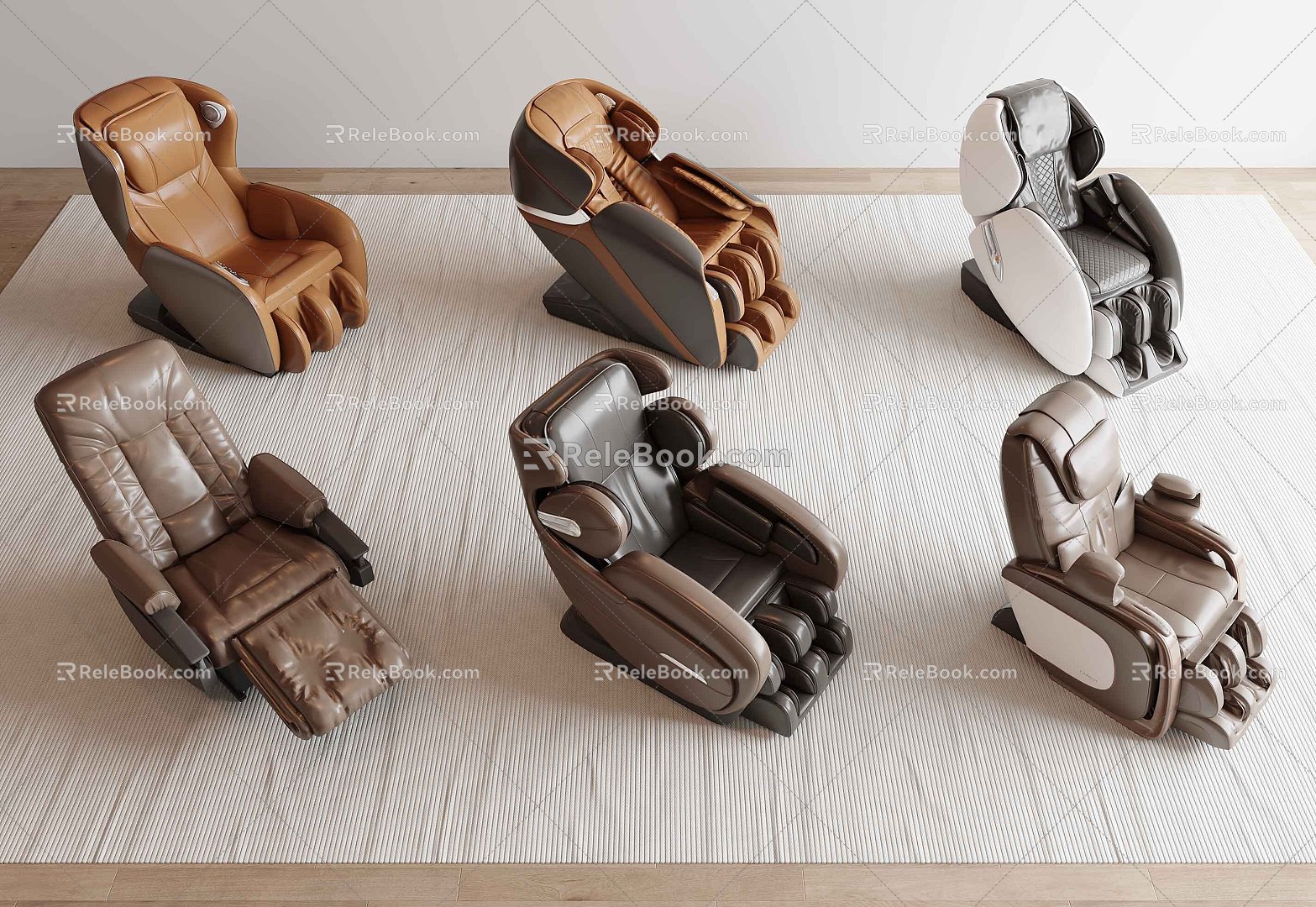 massage chair 3d model