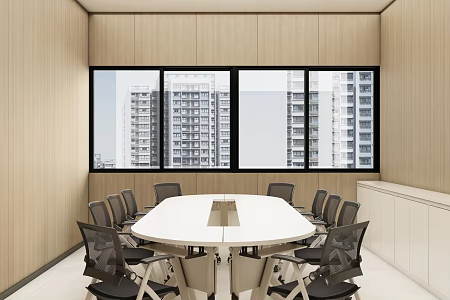 Modern Meeting Room Meeting Table and Chair 3d model