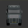 Dark Blue Armored Truck With Rugged Design Multiple Wheels Roof Lights And Large Cargo Area