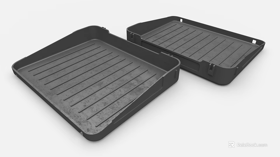 Industrial Equipment Heavy Duty Pallets With Striped Surface And Durable Design 3d model 