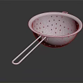Stainless Steel Kitchen Colander With Long Handle For Food Draining