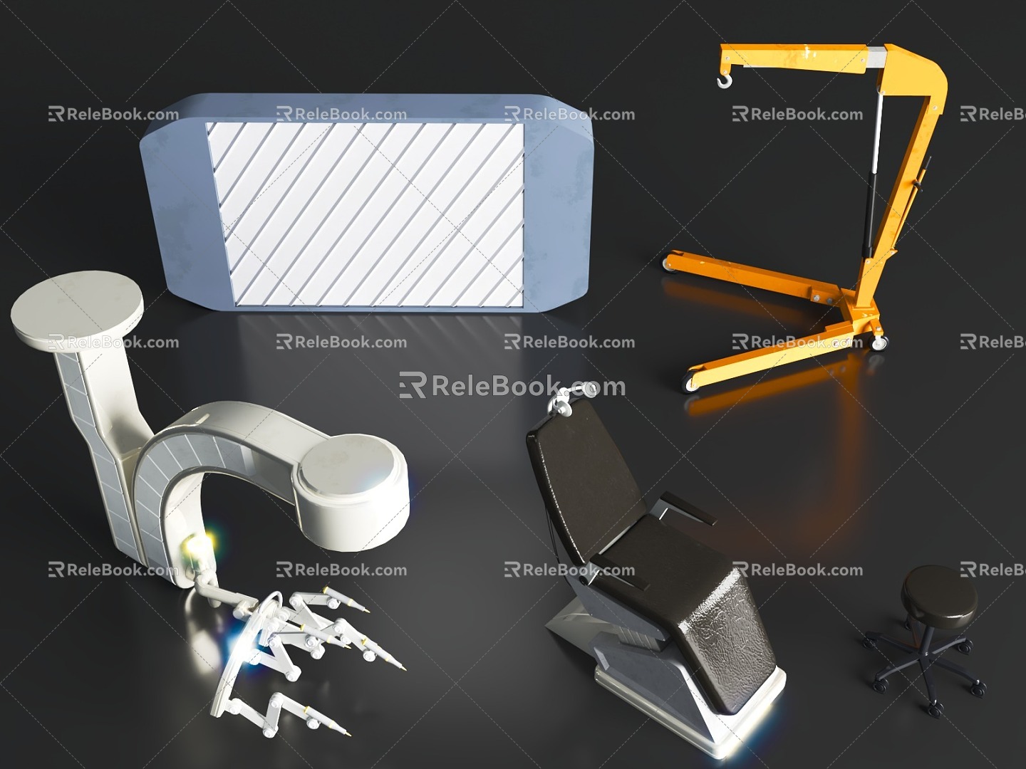 Hospital Surgical Robot Dental Chair X-ray Lift 3d model