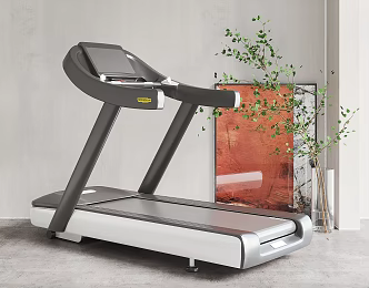 Modern Treadmill 3d model