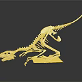 modern skeleton dinosaur skeleton animal skeleton 3d model