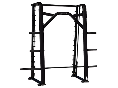 Black ProMaxima Power Rack With Multiple Hooks And Stable Base For Strength Training 3d model