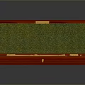 Vintage Cosmic Astronomical Telescope In Open Red Wooden Case With Green Velvet Lining