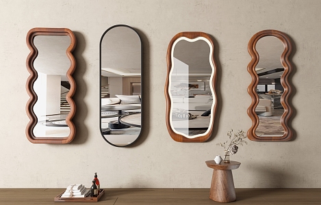 mirror full-length mirror makeup mirror floor mirror full-length mirror bathroom mirror 3d model