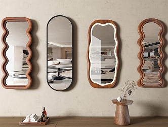 mirror full-length mirror makeup mirror floor mirror full-length mirror bathroom mirror 3d model