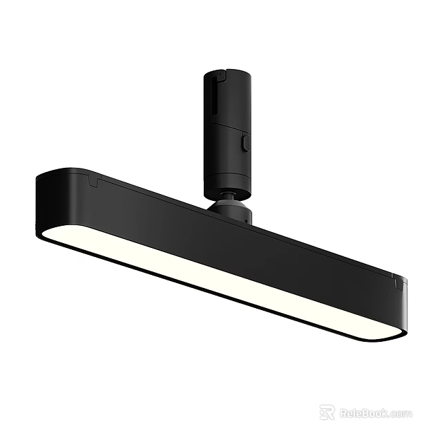 High Quality Black LED Downlight Spotlight With Long Strip Shape And Modern Design 3d model