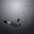 Modern Gray Hair Dryer With Sleek Design And Power Cord