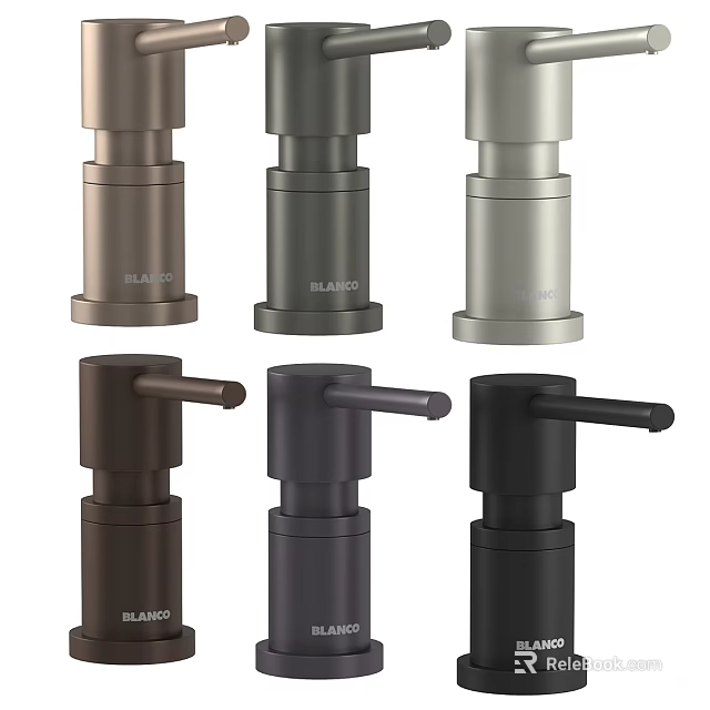 BLANCO Modern Kitchen Faucets In Different Colors With Sleek Design And Finish 3d model 