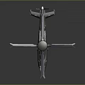 Modern Helicopter With Advanced Multiple Rotor System Sleek Dark Body And Aerodynamic Design