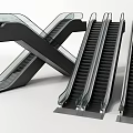 modern elevator escalator elevator 3d model