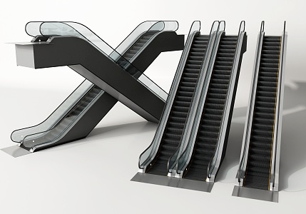 modern elevator escalator elevator 3d model