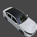 Kia White Sedan With Black Roof Black Wheels And Modern Sleek Exterior Design