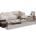 Modern Sofa Coffee Table Combination Sofa Coffee Table 3d model