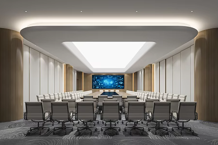 Modern Conference Room Large Conference Room 3d model