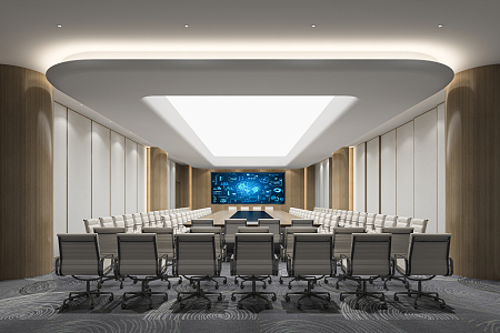 Modern Conference Room Large Conference Room 3d model