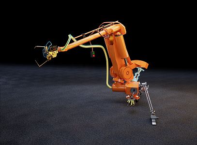 modern mechanical arm 3d model