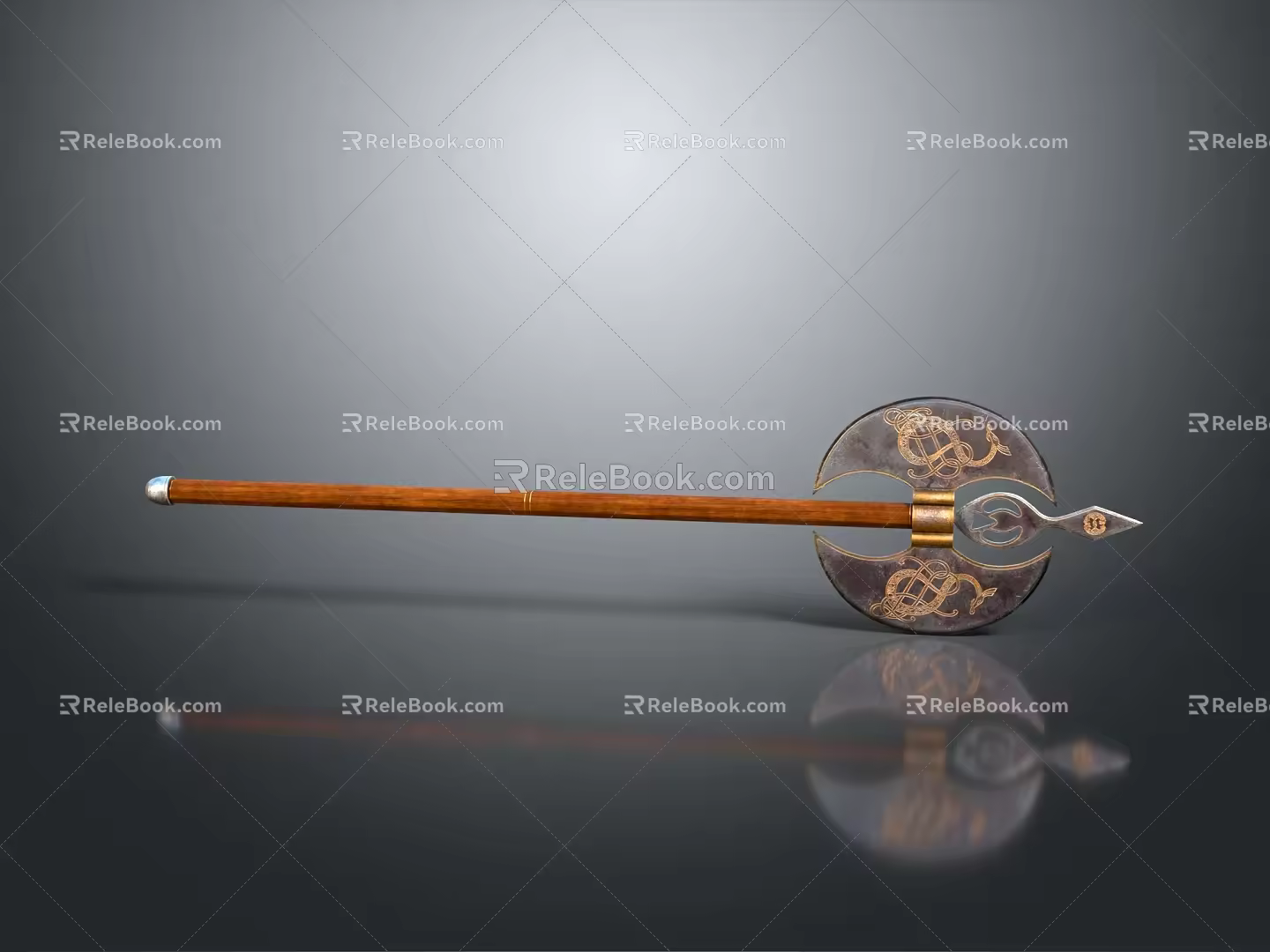 Modern Tomahawk Axe Wooden Axe Wooden Handle Axe 3d model