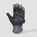 Black And Gray Protective Tactical Glove With Textured Design And Durable Material