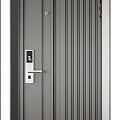 Modern Security Doors With Vertical Horizontal Stripes And Panel Designs For Home Safety
