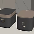 Modern Design Rice Cookers With Black And Brown Lids And Digital Control Panels
