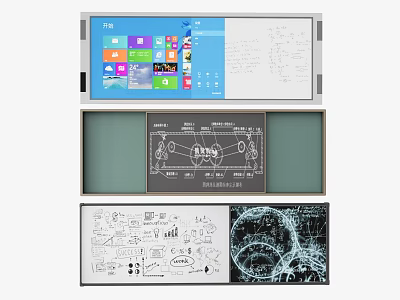 Creative Hanging Digital Accessory With Screen Technical Drawings And Sketches 3d model