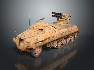 Modern Tank Missile Vehicle Air Defense Missile Vehicle Cruise Missile Vehicle Anti-tank Missile Vehicle 3d model