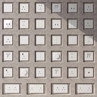 Modern Switch Socket 3d model