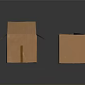 Brown Cardboard Boxes With Open Closed And Labeled Corrugated Packaging