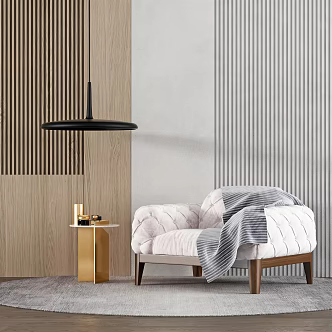 Modern Single Sofa Casual Single Chair 3d model