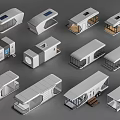 Modern Guesthouse Buildings With Modular Designs Solar Panels And Large Windows In Various Layouts