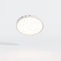 Modern Round White Ceiling Light with Star Pattern LED Lighting Fixture 3d model