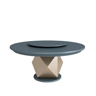 Minismal wind dining table 3d model