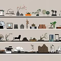 New Chinese style ornaments combination 3d model