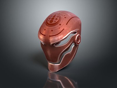 Cyber helmet Cyber mask sci-fi mask sci-fi helmet 3d model