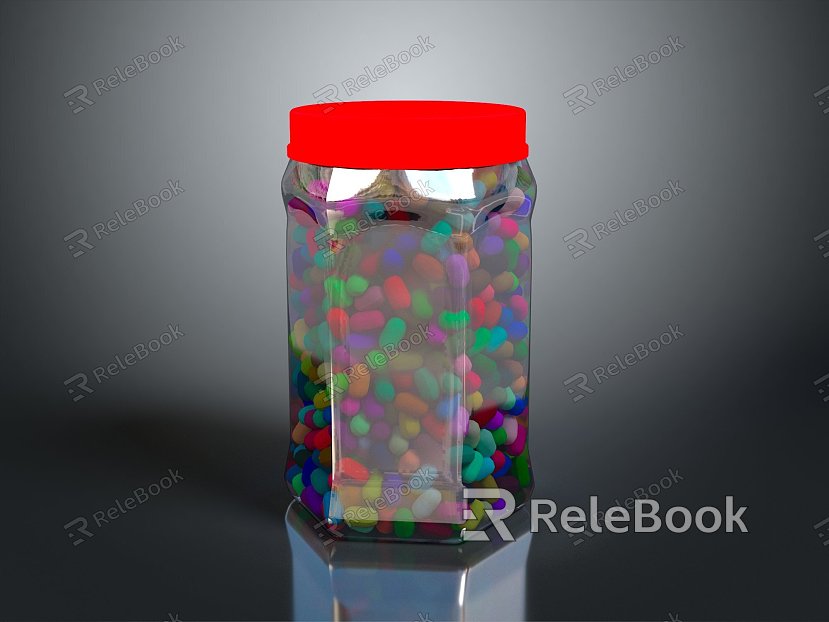 Jar Bottle Jar Container Realistic model