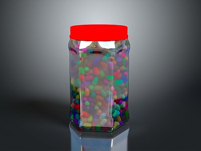 Jar Bottle Jar Container Realistic 3d model