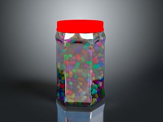 Jar Bottle Jar Container Realistic 3d model