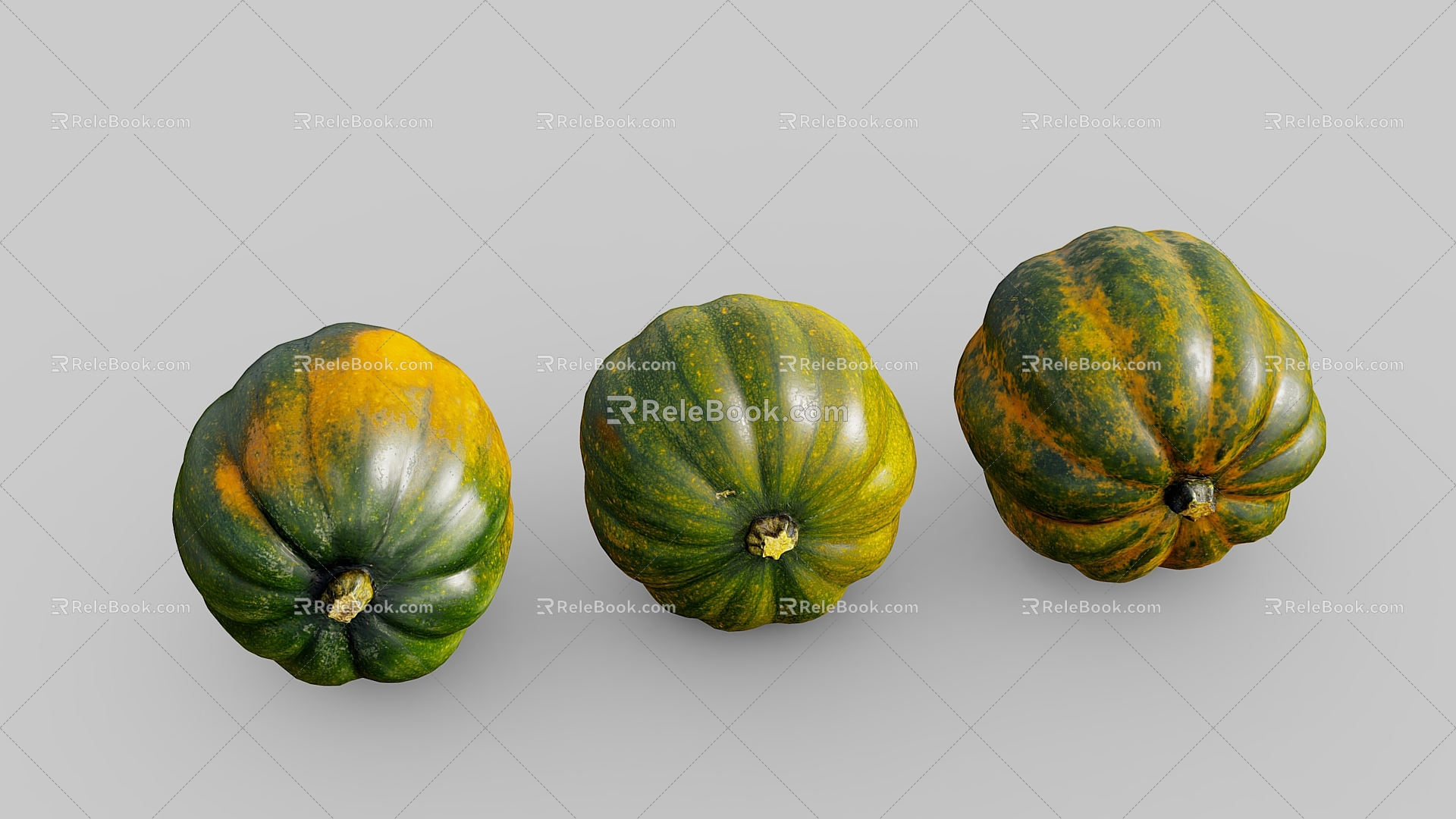 pumpkin old pumpkin vegetable zucchini 3d model